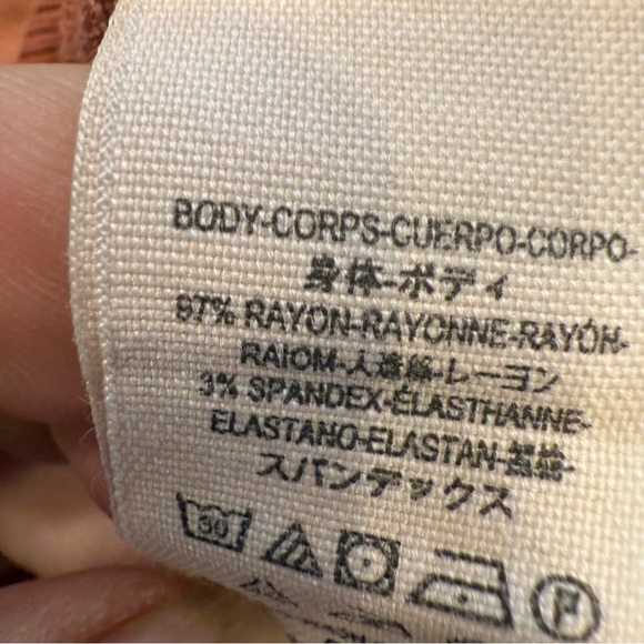 Free People Scarlet Tie Front Tank Top Sz XS Rust Color - Picture 8 of 9